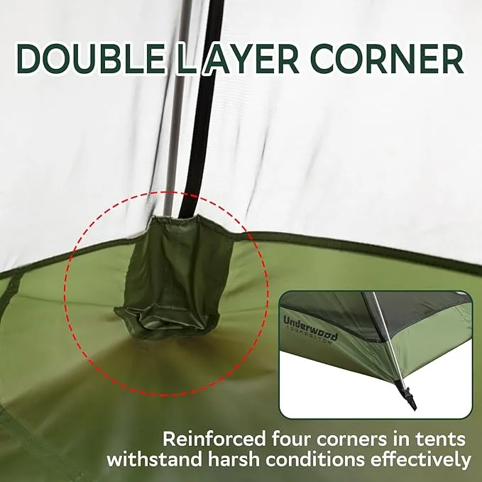 1/2 Person Backpacking Tent for Camping - Ultralight & Waterproof Outdoor Camping Tent 2 Person, Easy Set Up Compact Two Person Tent, Lightweight Two Man Tents for Hiking by Underwood Aggregator