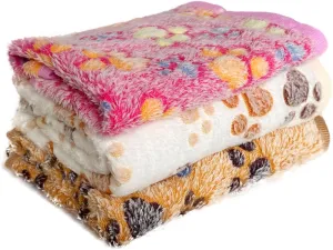 3 Pcs Absorbent Guinea Pig Blankets Washable Small Animal Fleece Bedding Waterproof Cage Liners Reusable Pet Pee Pad Sleep Mat Pad Cover for Hamster Ferret Rabbit Chinchilla Hedgehog