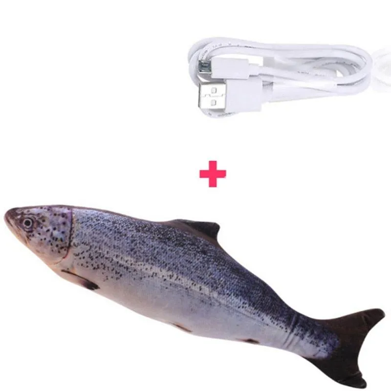 3D Fish Shape Interactive Cat Toy