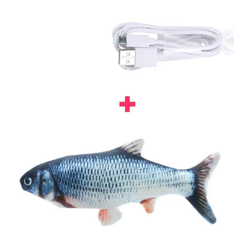 3D Fish Shape Interactive Cat Toy