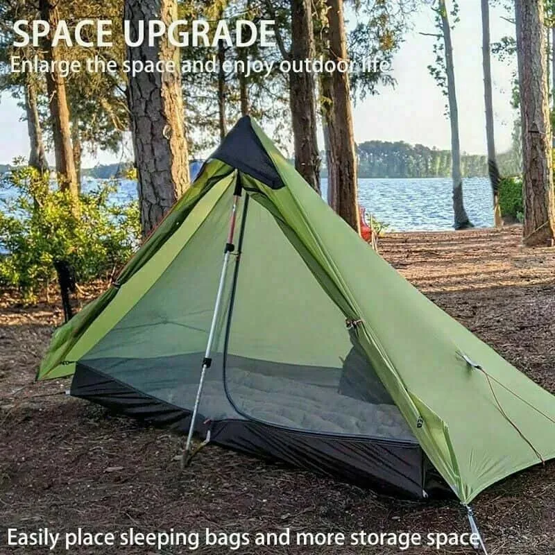 3F UL Gear Lanshan 1  - 4 Season Tent (Green, T Zip)