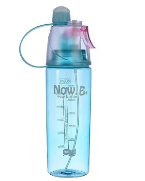 400ml blue Outdoor portable sports water cup, summer plastic spray water cup AZ19520