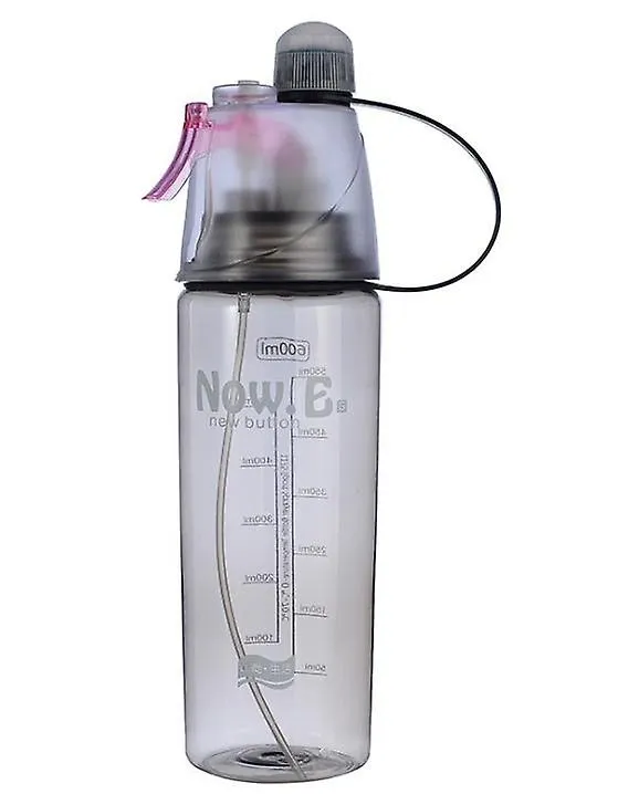 400ml blue Outdoor portable sports water cup, summer plastic spray water cup AZ19520