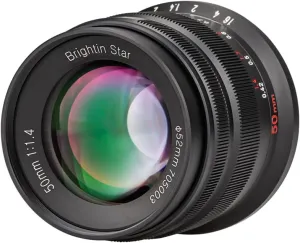 50mm F1.4 Big Aperture APS-C Manual Focus Mirrorless Camera Lens, Fit for Sony Alpha ZV-E10, A7IV, A6400, A7II, A7SIII, A7III, A7C, A6600, A6100, A7RIV, A6000, A7RIII (Black)