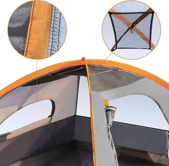 Amazon Basics Dome Camping Tent, 4/8 Person