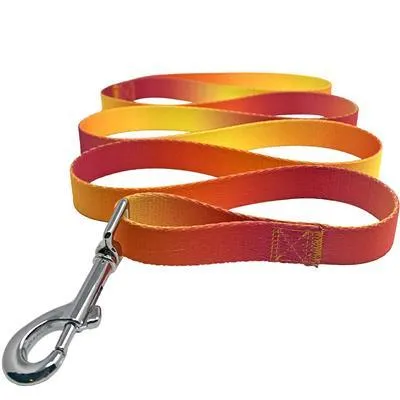American River Ombre Leash, Raspberry Pink and Orange from Doggie Design