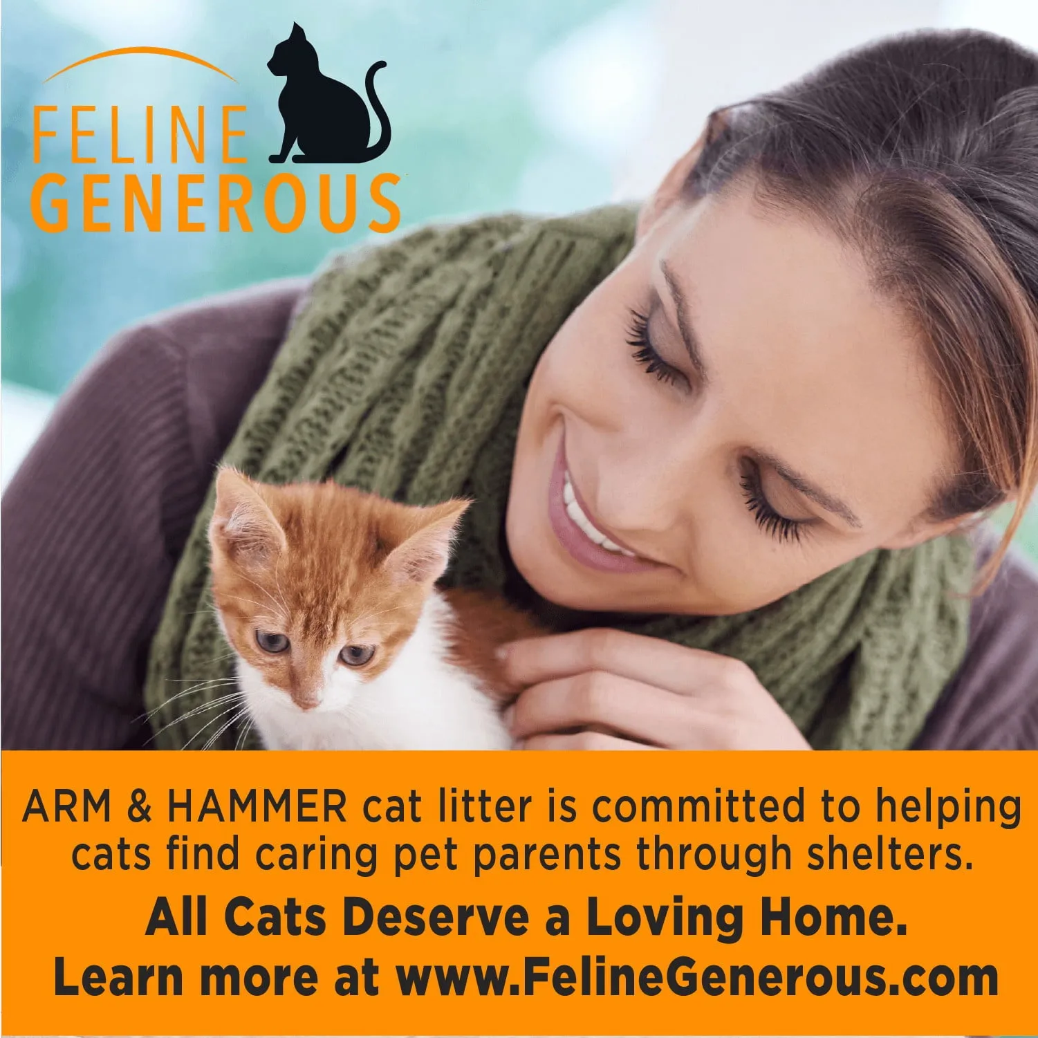 Arm  Hammer Double Duty Dual Advanced Odor Control Scented Clumping Cat Litter, 40lb