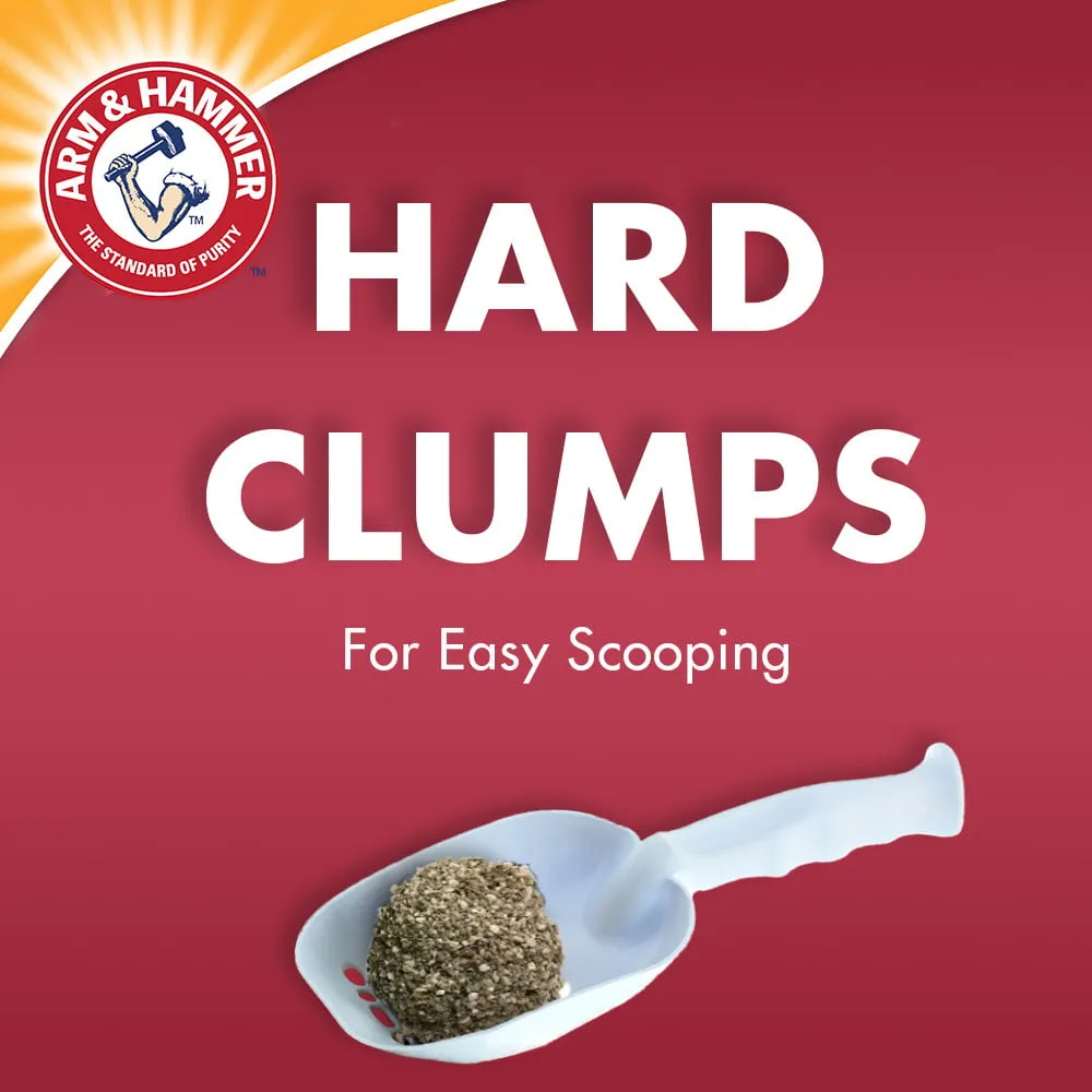 Arm  Hammer Double Duty Dual Advanced Odor Control Scented Clumping Cat Litter, 40lb
