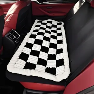 Backseat Pet Bed Mat,Non-Slip Dog Bed for Car Back Seat,Dog Travel Bed,Fit for Backseat Extenders and Seat Covers (Black&White)