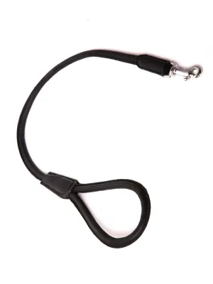 Black Leather Petite Leash