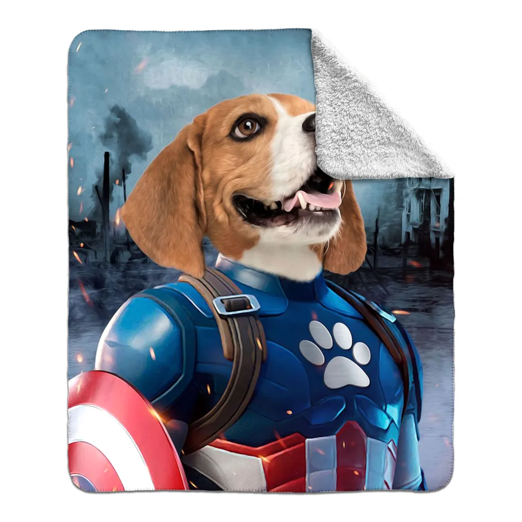 CAPTAIN KIBBLES - FLEECE SHERPA BLANKET
