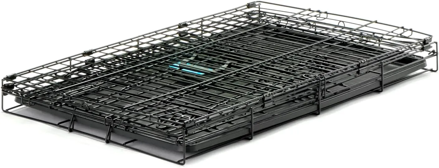 Carlson Secure and Compact Double Door Metal Dog Crate, Medium with Divider Panel