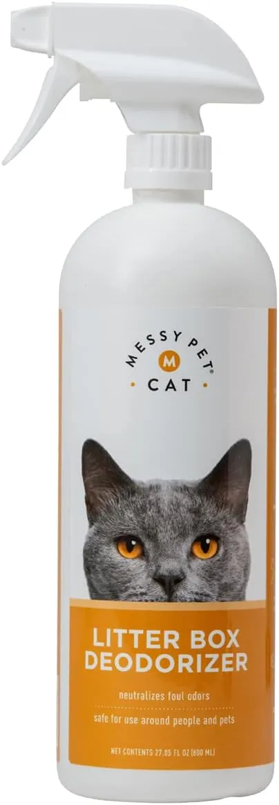 Cat Litter Box Deodorizer  Enzymes Combat Odors from The Litter Box, Safe for Cats & Kittens - 27.05 fl oz