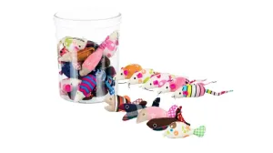 Cat Toy - Assorted Mice &amp; Fish 9-12cm (Tub of 42)