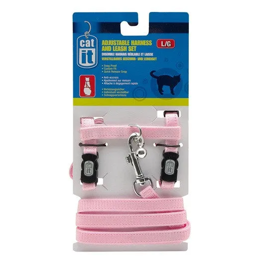 Catit Adjustable Harness and Leash Set; Available in 4 different sizes and colours