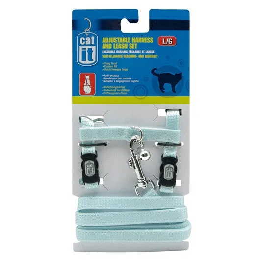 Catit Adjustable Harness and Leash Set; Available in 4 different sizes and colours
