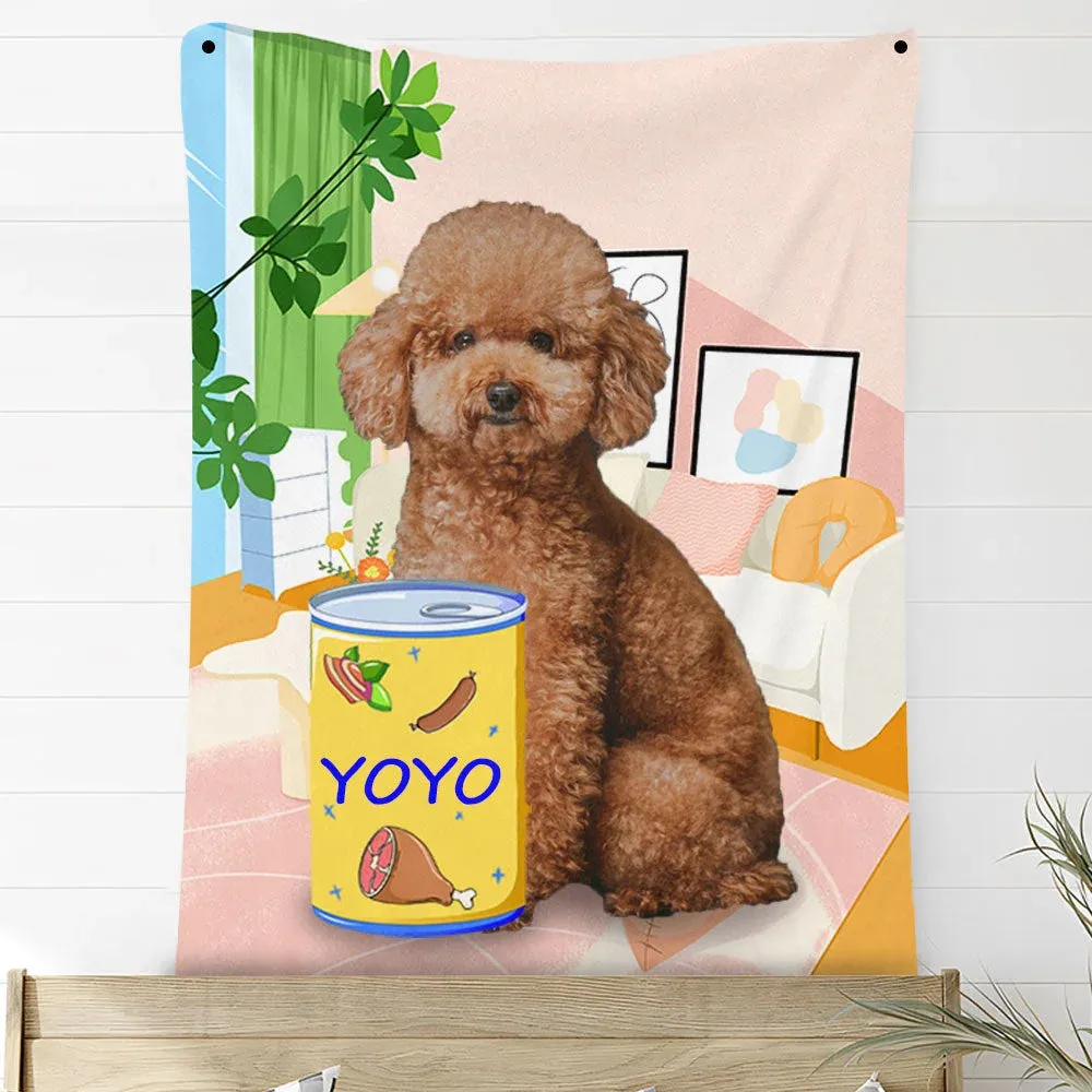 Custom Photo Blankets Personalized Photo Fleece Blanket Painting Style Blanket-For Pet 33