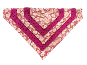 Dog Scarf - Pink Daisy