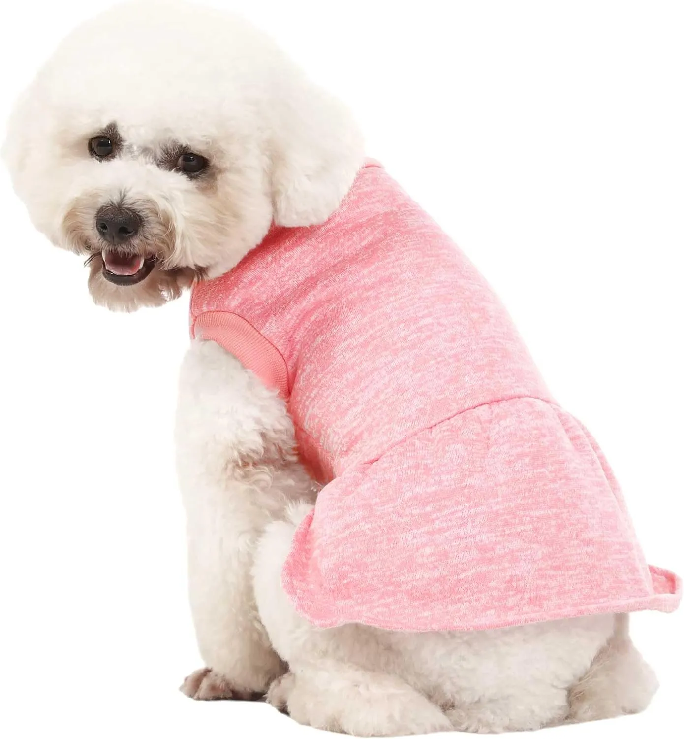 Dog Sweater, Dog Sweaters for Small Dogs, 2, 3 Pack Warm Soft Pet Clothes for Puppy, Medium Large Cat, Dogs Girl or Boy, Dog Shirt for Winter Christmas (Dress Pink Purple HotPink, X-Large)