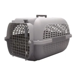 Dogit Voyageur Dog Carrier - Light Grey-Charcoal - Large - 61.9 cm L x 42.6 cm W x 36.9 cm H (24.3 in x 16.7 in x 14.5 in)