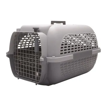 Dogit Voyageur Dog Carrier - Light Grey-Charcoal - Large - 61.9 cm L x 42.6 cm W x 36.9 cm H (24.3 in x 16.7 in x 14.5 in)