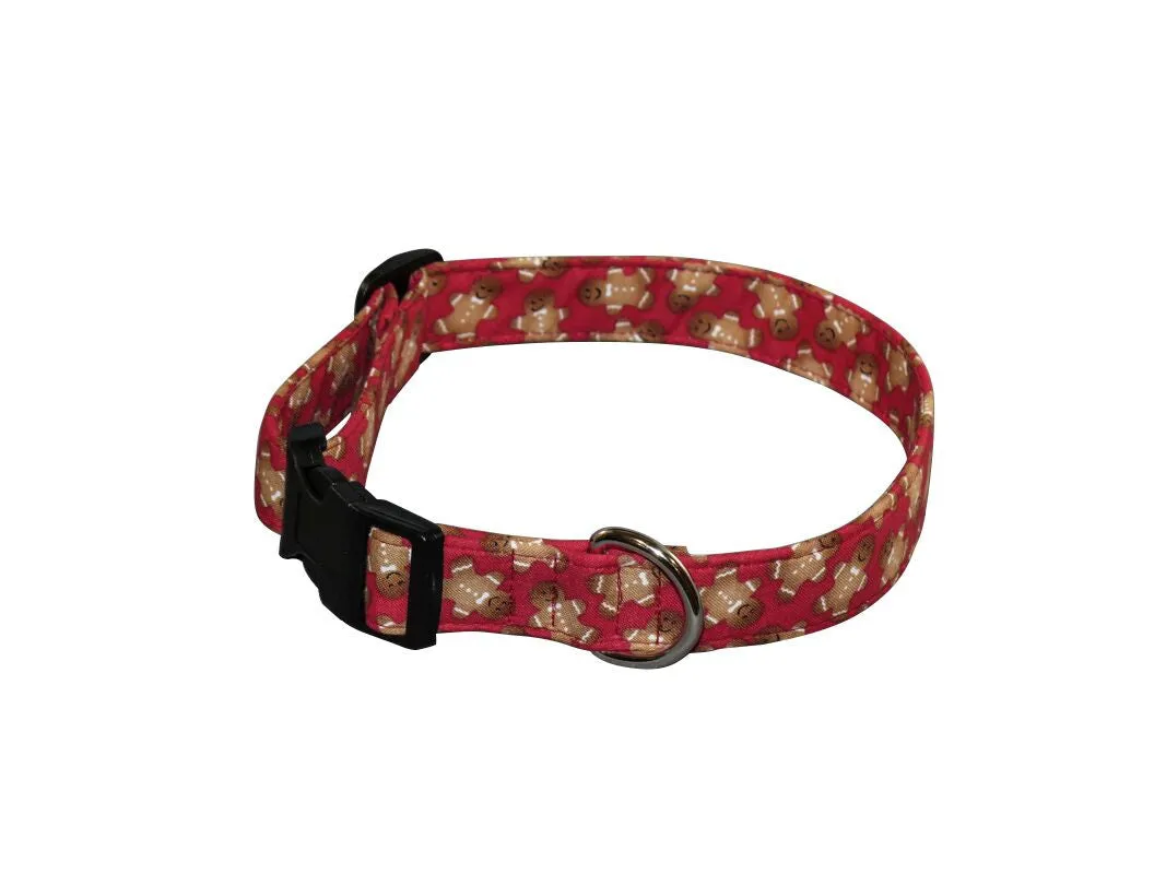Elmo's Closet Gingerbread On Red Dog Collar