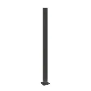 Fencing Flanged Fence Post H1250mm W50.8 x 50.8mm Grey