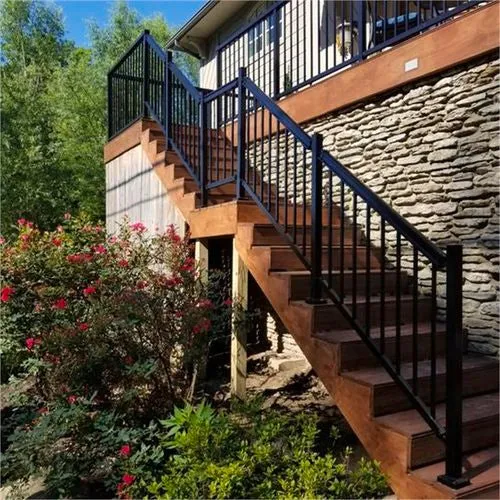 Fencing Peak Aluminium Balustrade 1000mm Black Stair Post