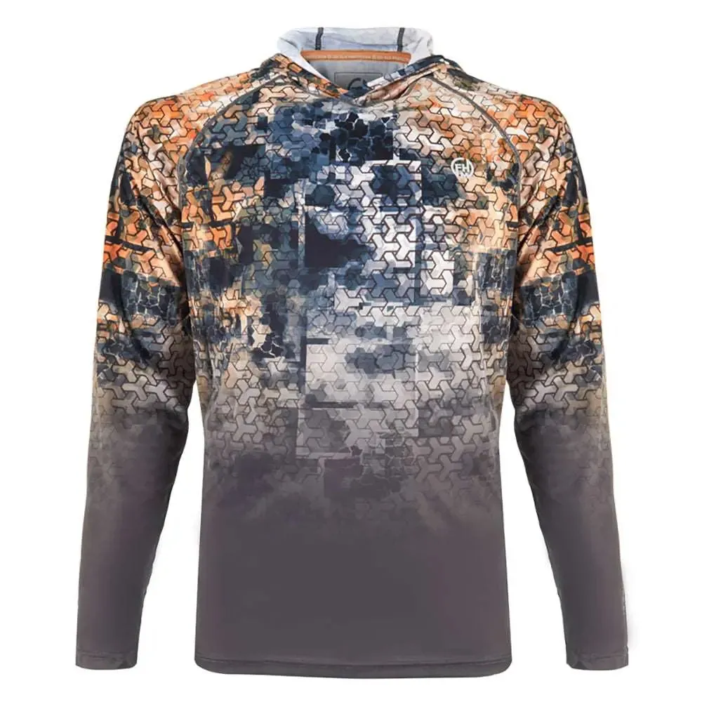 FHM Hoodie Mark V2 Print Orange/Grey