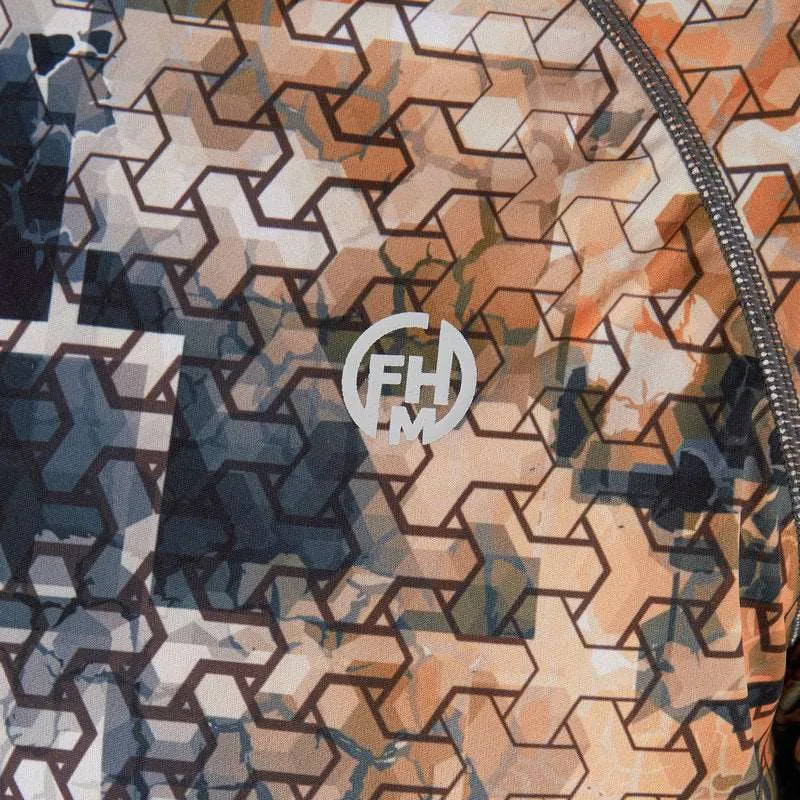 FHM Hoodie Mark V2 Print Orange/Grey