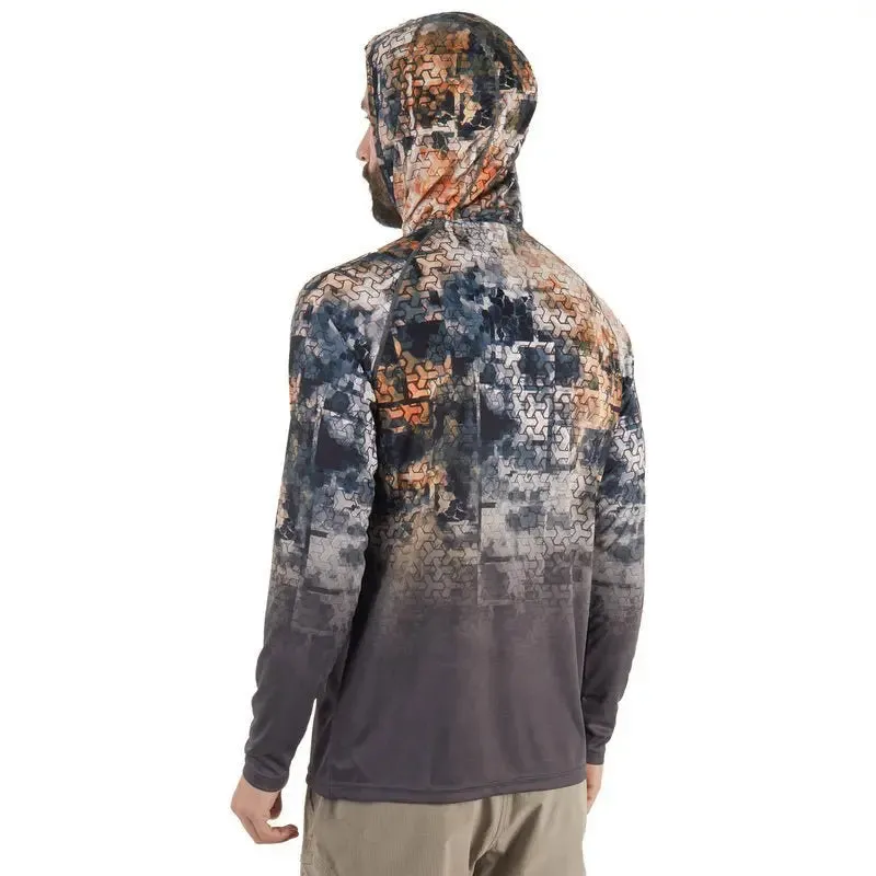 FHM Hoodie Mark V2 Print Orange/Grey