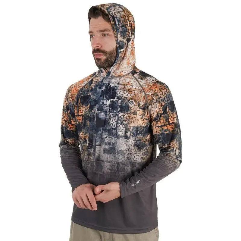 FHM Hoodie Mark V2 Print Orange/Grey