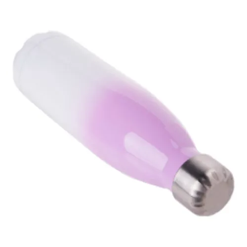 FULL CARTON - 50 x Bowling Double Walled Stainless Steel Water Bottle - GRADIENT - 500ml - Purple/ White