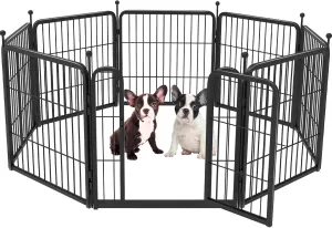 FXW Rollick Dog Playpen for Yard, RV Camping, 24 inch 8 Panels for Puppy and Small DogsPatented