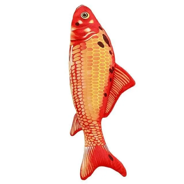 Goldfish Cat Toys with Catnip Plush Stuffed Fishes Cutest Interactive Cat Chew Toys