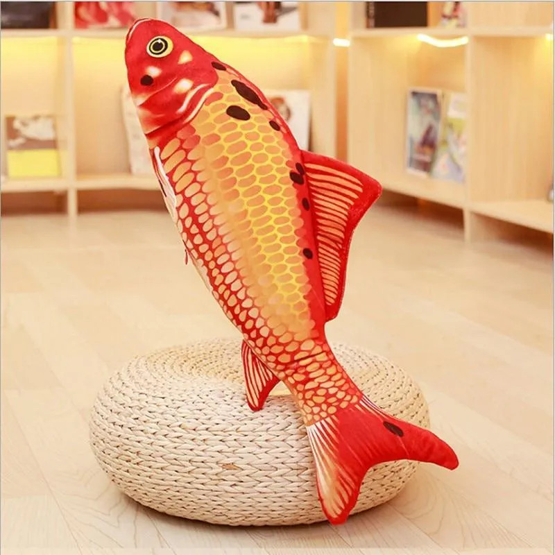 Goldfish Cat Toys with Catnip Plush Stuffed Fishes Cutest Interactive Cat Chew Toys