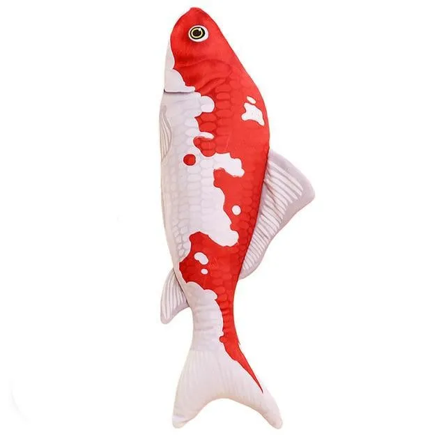 Goldfish Cat Toys with Catnip Plush Stuffed Fishes Cutest Interactive Cat Chew Toys