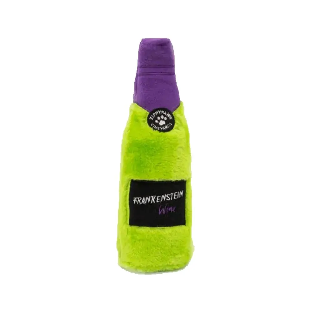 Halloween Happy Hour Crusherz Frankenstein Wine Dog Toy