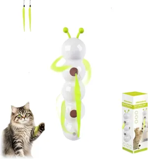 Happy Luna Cat Toy,Whirlie Smart Motion Cat Toy with Worm Design, with Suction Cup, Suitable for Indoor Wall, Door and Window Installation