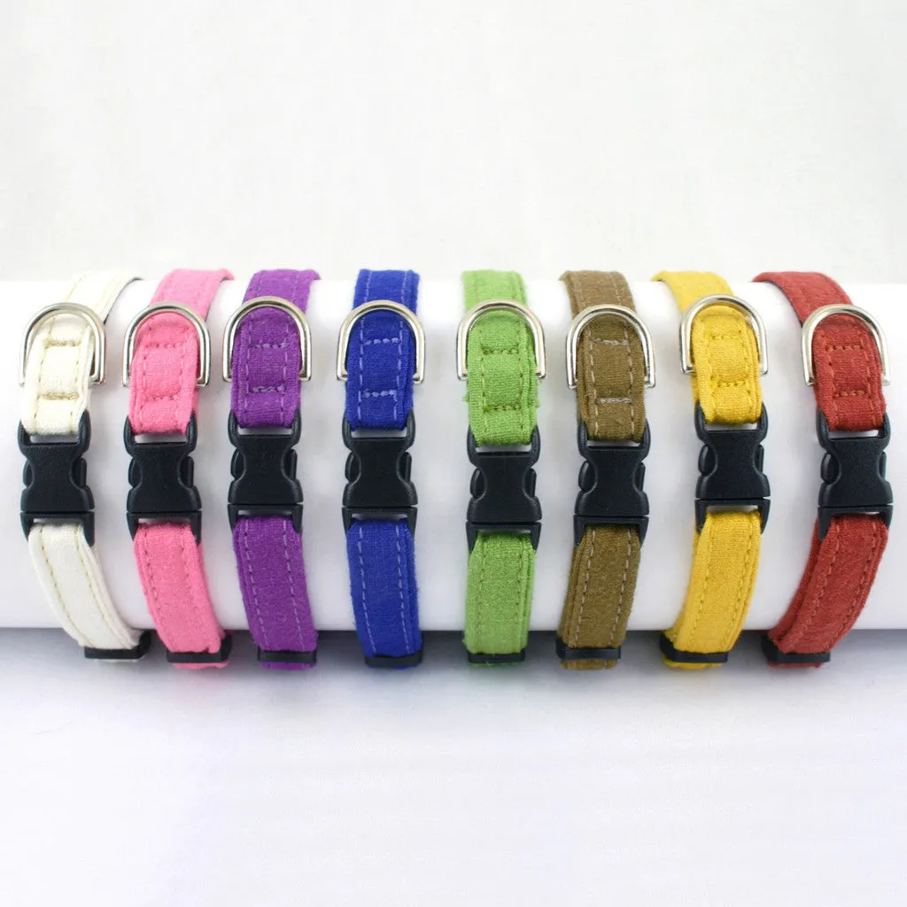 Hemp Toy Dog Collar Plum