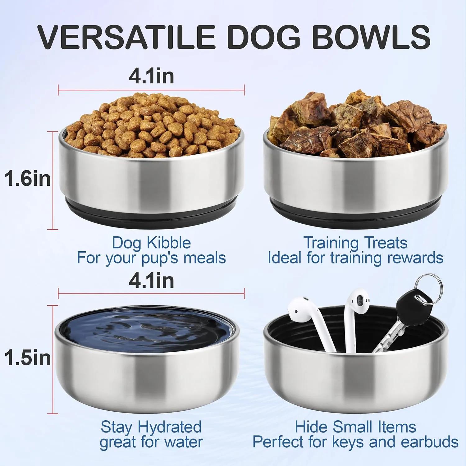 Insulated Dog Travel Water Bottle With Detachable Bowls, Ideal Gifts for Dog Lovers, Portable Water Bottle Dispenser, For Walking, Hiking, Camping, Outdoor (Black:Dogs Better, 32 Oz)