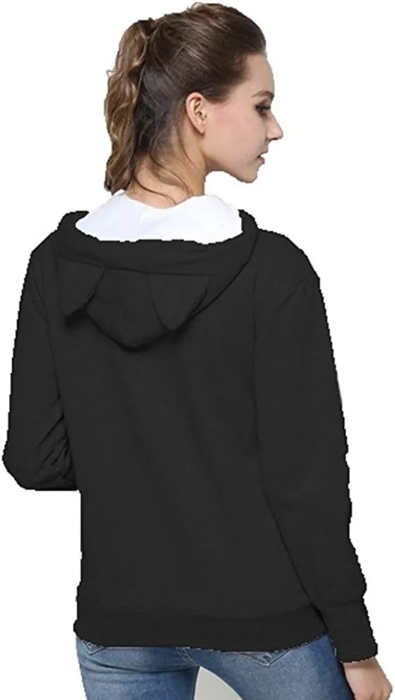Jomago Womens Pet Carrier Thin Hoodies Kitten Puppy Pouch Shirts Animal Holder Hood Long Sleeve Sweatshirt