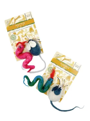Karma Cat Snake and Mouse Toy