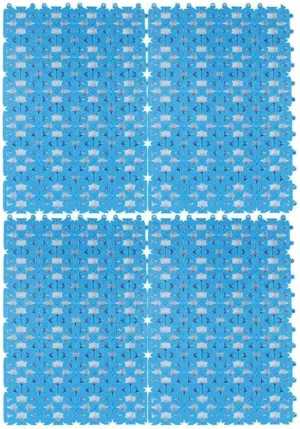 kathson Rabbit Cage Mat Floor Plastic Mats Feet Pads for Pet Cats Dogs Bunny Hamster Rat Chinchilla Guinea Pig (4 Pack)
