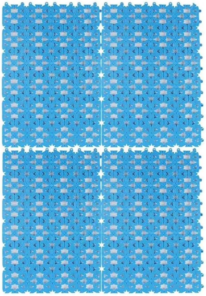 kathson Rabbit Cage Mat Floor Plastic Mats Feet Pads for Pet Cats Dogs Bunny Hamster Rat Chinchilla Guinea Pig (4 Pack)