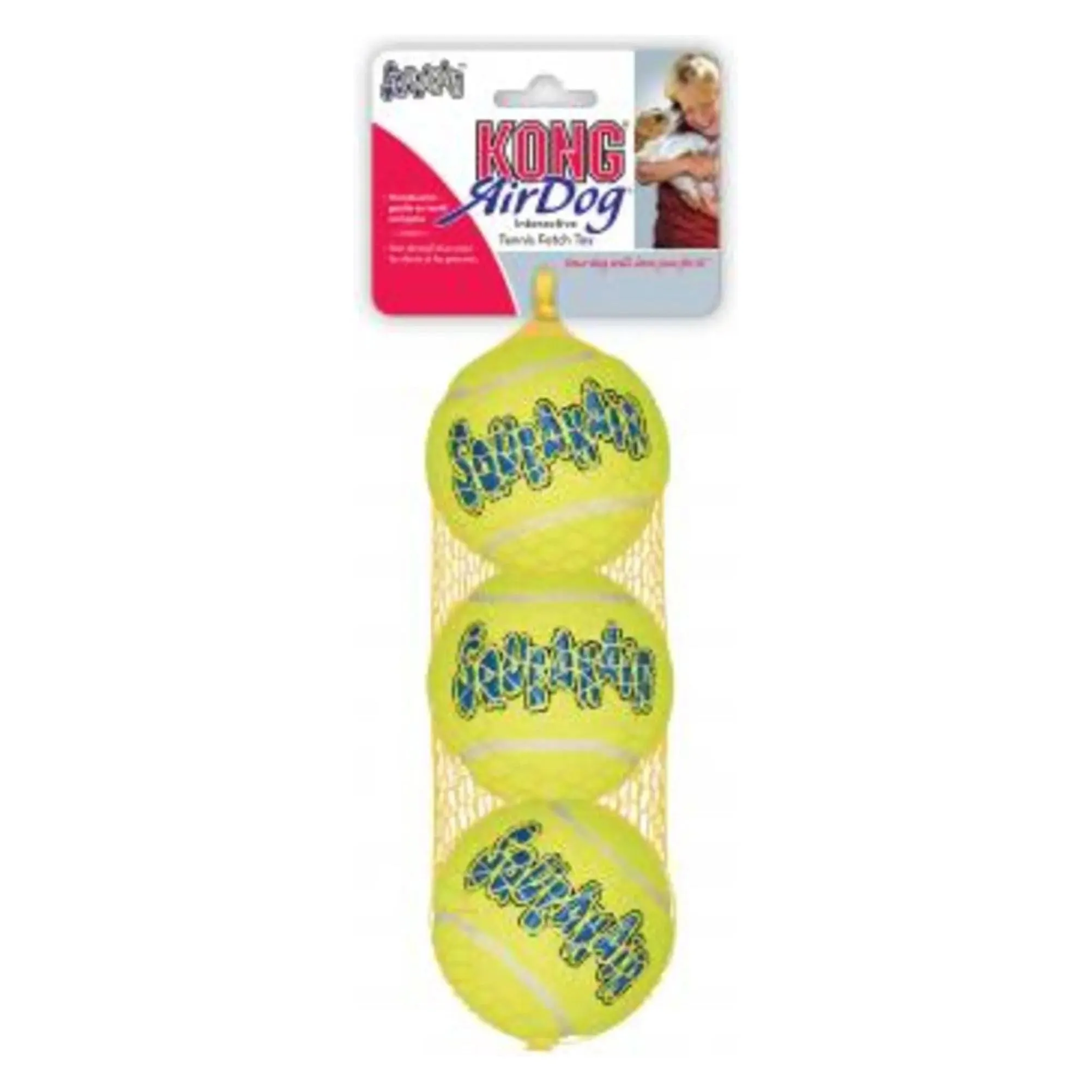 Kong SqueakAir Balls Dog Toys Yellow