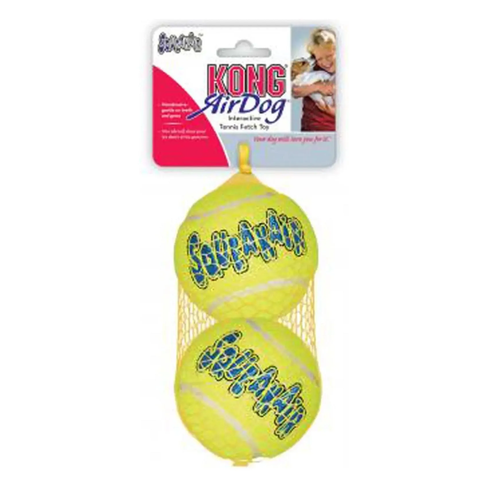 Kong SqueakAir Balls Dog Toys Yellow