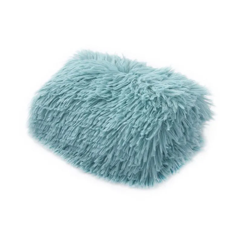 Long Soft Plush Pet Blanket Double Thickness