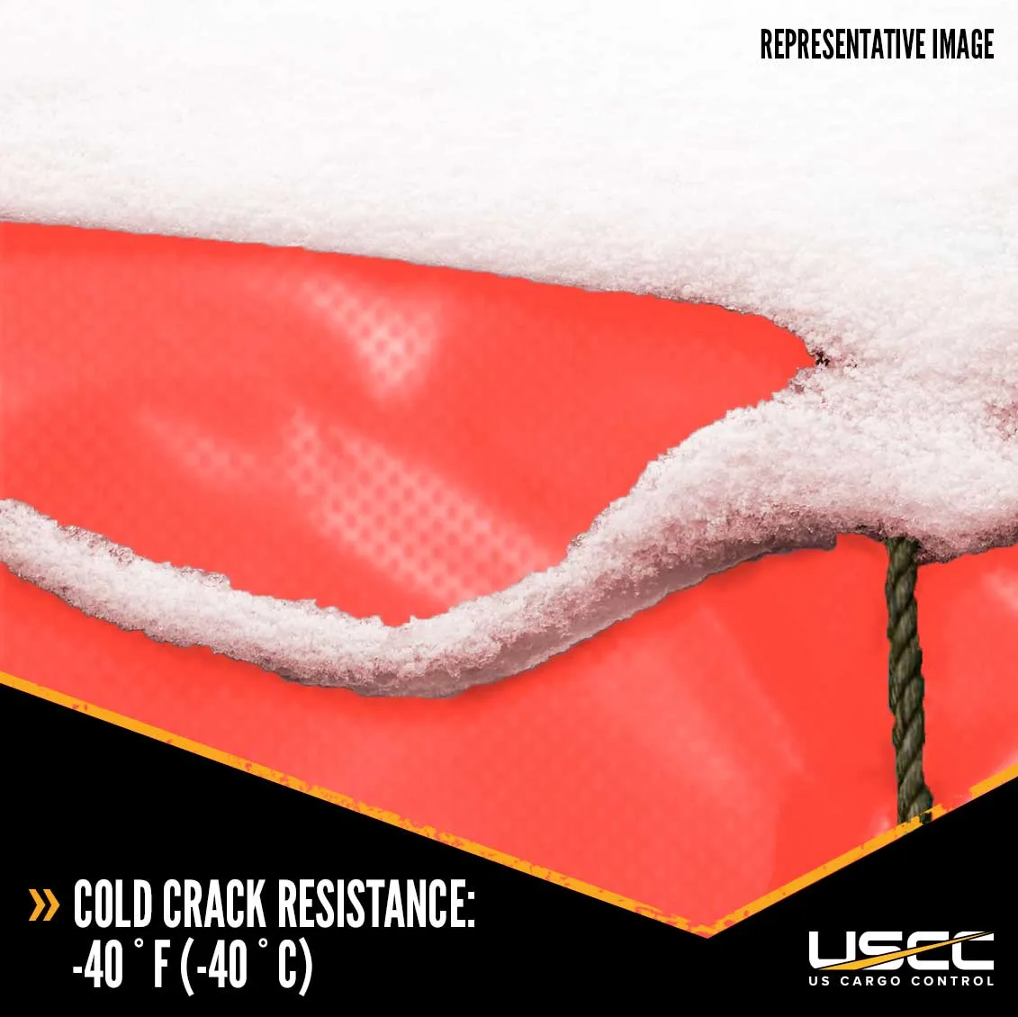 Lumber Tarp - 20' x 28' (6' Drop & Flap) - 14 oz./18 oz. Combo Red Tarp