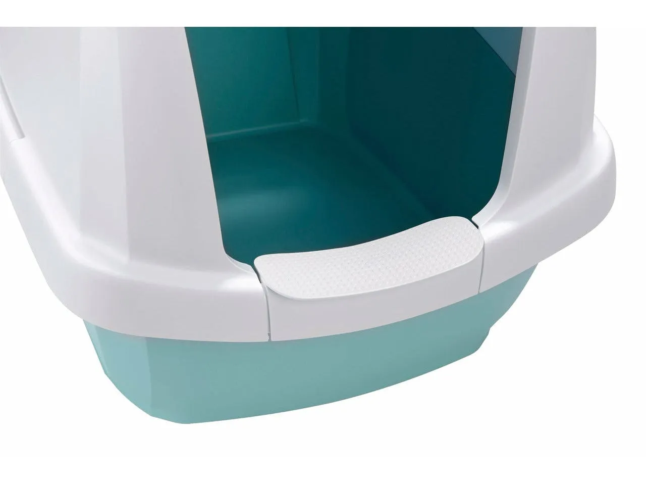 Maddy cat Litter White/Teal